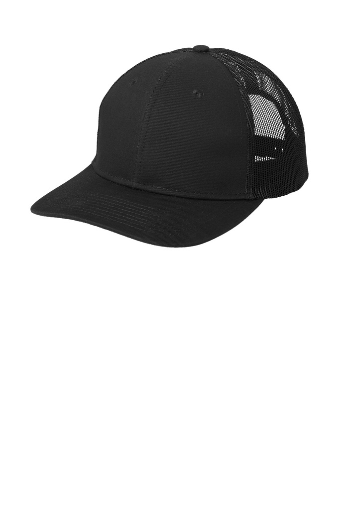 [C402] Port Authority C402 — Snapback Trucker Cap (Black)